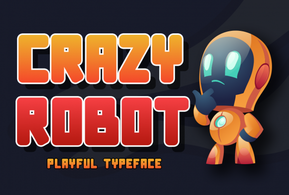 Crazy Robot: The Ultimate Techno Display Font for Bold Designs