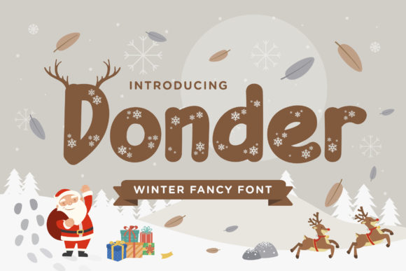Donder: A Modern Display Font for Unique Designs
