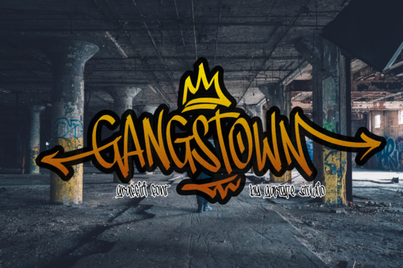 Gangstown Font Review: A Bold Graffiti Display for Creative Projects