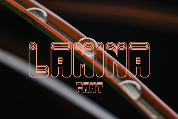 Lamina: The Outlined Display Font for High-Impact Design