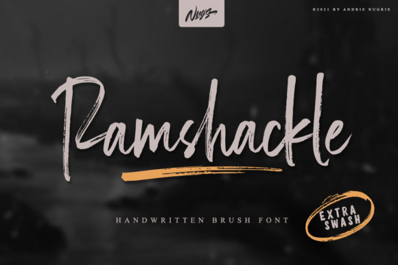 Ramshackle: A Modern Brush Serif for Bold Branding