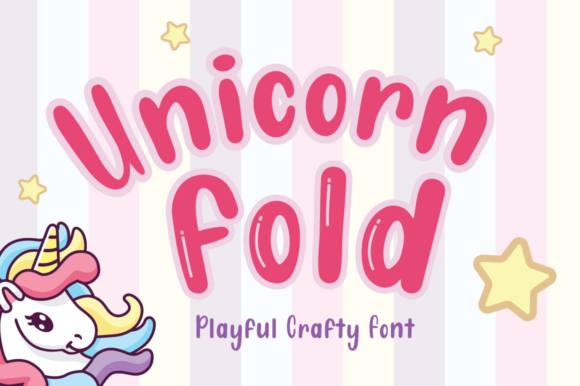 Unicorn Fold: A Playful Display Font for Creative Projects