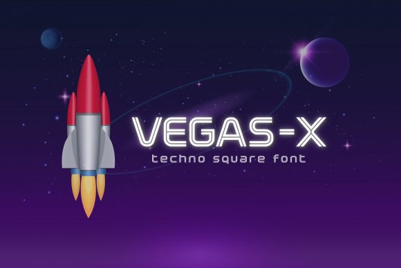 Vegas-X: Redefining Visual Impact with Futuristic Squared Typography